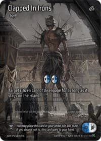 Clapped In Irons (Full Art) - Genesis [Kickstarter] - Kryptik TCG card