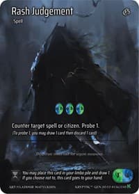 Rash Judgement (Full Art) - Genesis [Kickstarter] - Kryptik TCG card