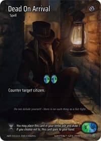 Dead On Arrival (Full Art) - Genesis [Kickstarter] - Kryptik TCG card
