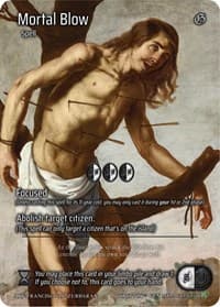 Mortal Blow (Full Art) - Genesis [Kickstarter] - Kryptik TCG card