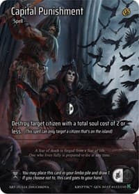 Capital Punishment (Full Art) - Genesis [Kickstarter] - Kryptik TCG card
