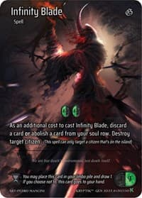 Infinity Blade (Full Art) - Genesis [Kickstarter] - Kryptik TCG card