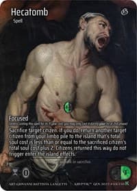 Hecatomb (Full Art) - Genesis [Kickstarter] - Kryptik TCG card