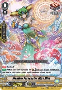 Weather Forecaster, Miss Mist - D-PV01: History Collection - Cardfight Vanguard card