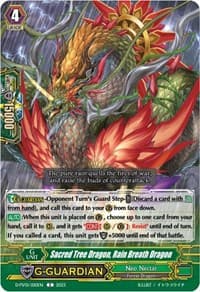 Sacred Tree Dragon, Rain Breath Dragon - D-PV01: History Collection - Cardfight Vanguard card