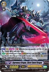 Supremacy Dragon, Claret Sword Dragon - D-PV01: History Collection - Cardfight Vanguard card