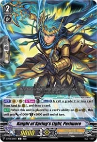 Knight of Spring's Light, Perimore - D-PV01: History Collection - Cardfight Vanguard card