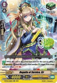 Regalia of Service, Eir - D-PV01: History Collection - Cardfight Vanguard card