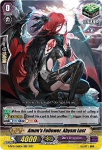 Amon's Follower, Abysm Lust - D-PV01: History Collection - Cardfight Vanguard card