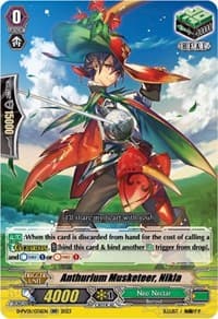 Anthurium Musketeer, Nikla - D-PV01: History Collection - Cardfight Vanguard card