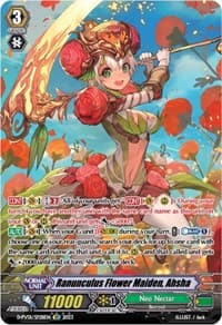 Ranunculus Flower Maiden, Ahsha - D-PV01: History Collection - Cardfight Vanguard card