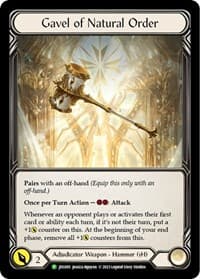 Gavel of Natural Order - JDG005 - Flesh and Blood: Promo Cards - Flesh and Blood TCG card