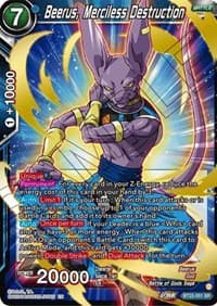 Beerus, Merciless Destruction - Critical Blow - Dragon Ball Super: Masters card