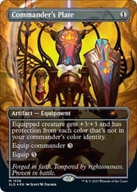 Commander's Plate (1339) - Secret Lair Drop Series - Magic: The Gathering card