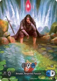 Amador, Reignited Passion (Box Topper) (Glass Foil) - Wicked Prophecy [Wave 1] - Kryptik TCG card