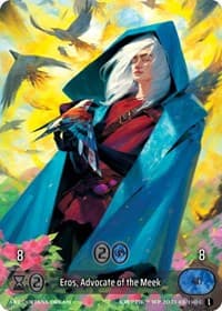 Eros, Advocate of the Meek (Box Topper) (Glass Foil) - Wicked Prophecy [Wave 1] - Kryptik TCG card
