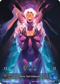 Roza, Soul Unbound (Box Topper) (Glass Foil) - Wicked Prophecy [Wave 1] - Kryptik TCG card