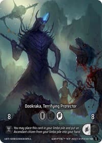 Dookraka, Terrifying Protector (Box Topper) (Glass Foil) - Wicked Prophecy [Wave 1] - Kryptik TCG card