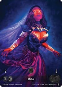 Malka (Box Topper) (Glass Foil) - Wicked Prophecy [Wave 1] - Kryptik TCG card