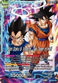 Son Goku // Son Goku & Vegeta, Tag Team in Hell - Critical Blow - Dragon Ball Super: Masters card