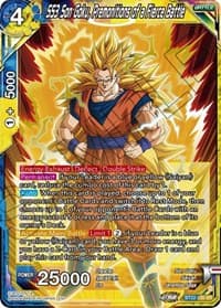 SS3 Son Goku, Premonitions of a Fierce Battle - Critical Blow - Dragon Ball Super: Masters card