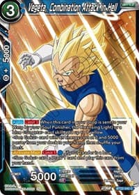 Vegeta, Combination Attack in Hell - Critical Blow - Dragon Ball Super: Masters card