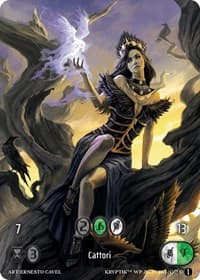 Cattori (Box Topper) (Glass Foil) - Wicked Prophecy [Wave 1] - Kryptik TCG card