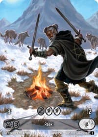 Raaki (Box Topper) (Glass Foil) - Wicked Prophecy [Wave 1] - Kryptik TCG card