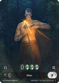 Sklarr (Box Topper) (Glass Foil) - Wicked Prophecy [Wave 1] - Kryptik TCG card