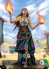 Zyaal (Box Topper) (Glass Foil) - Wicked Prophecy [Wave 1] - Kryptik TCG card