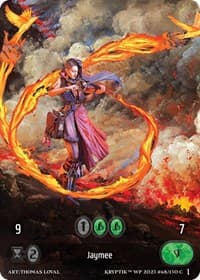Jaymee (Box Topper) (Glass Foil) - Wicked Prophecy [Wave 1] - Kryptik TCG card