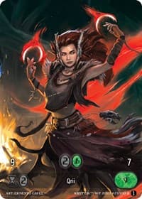 Qrii (Box Topper) (Glass Foil) - Wicked Prophecy [Wave 1] - Kryptik TCG card