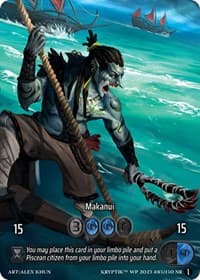 Makanui (Box Topper) (Glass Foil) - Wicked Prophecy [Wave 1] - Kryptik TCG card