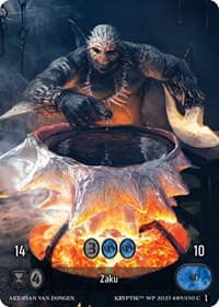 Zaku (Box Topper) (Glass Foil) - Wicked Prophecy [Wave 1] - Kryptik TCG card