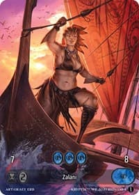 Zalani (Box Topper) (Glass Foil) - Wicked Prophecy [Wave 1] - Kryptik TCG card