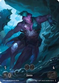 Zernix (Box Topper) (Glass Foil) - Wicked Prophecy [Wave 1] - Kryptik TCG card