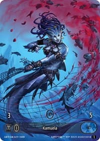 Kamuela (Cosmo Foil) (Glass Foil) - Wicked Prophecy [Wave 1] - Kryptik TCG card