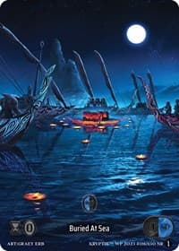 Buried At Sea (Box Topper) (Glass Foil) - Wicked Prophecy [Wave 1] - Kryptik TCG card