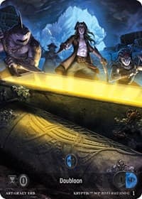Doubloon (Box Topper) (Glass Foil) - Wicked Prophecy [Wave 1] - Kryptik TCG card
