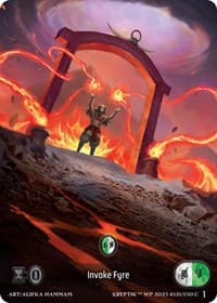 Invoke Fyre (Box Topper) (Glass Foil) - Wicked Prophecy [Wave 1] - Kryptik TCG card
