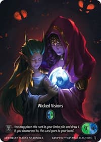 Wicked Visions (Box Topper) (Glass Foil) - Wicked Prophecy [Wave 1] - Kryptik TCG card