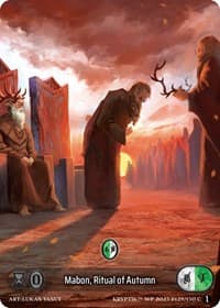 Mabon, Ritual of Autumn (Box Topper) (Glass Foil) - Wicked Prophecy [Wave 1] - Kryptik TCG card