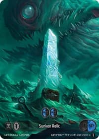 Sunken Relic (Box Topper) (Glass Foil) - Wicked Prophecy [Wave 1] - Kryptik TCG card