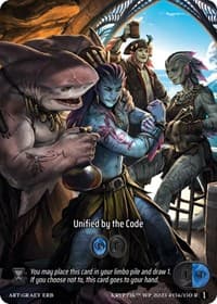 Unified by the Code (Box Topper) (Glass Foil) - Wicked Prophecy [Wave 1] - Kryptik TCG card