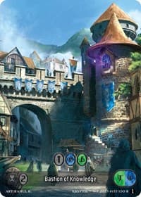 Bastion of Knowledge (Box Topper) (Glass Foil) - Wicked Prophecy [Wave 1] - Kryptik TCG card