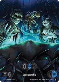 Deep Worship (Box Topper) (Glass Foil) - Wicked Prophecy [Wave 1] - Kryptik TCG card