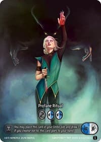 Profane Ritual (Box Topper) (Glass Foil) - Wicked Prophecy [Wave 1] - Kryptik TCG card