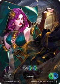 Unmake (Box Topper) (Glass Foil) - Wicked Prophecy [Wave 1] - Kryptik TCG card