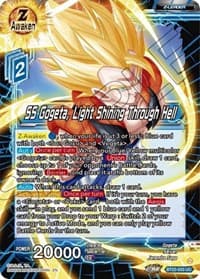 SS Gogeta, Light Shining Through Hell - Critical Blow - Dragon Ball Super: Masters card