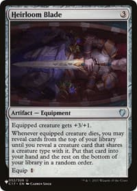 Heirloom Blade - The List Reprints - Magic: The Gathering card